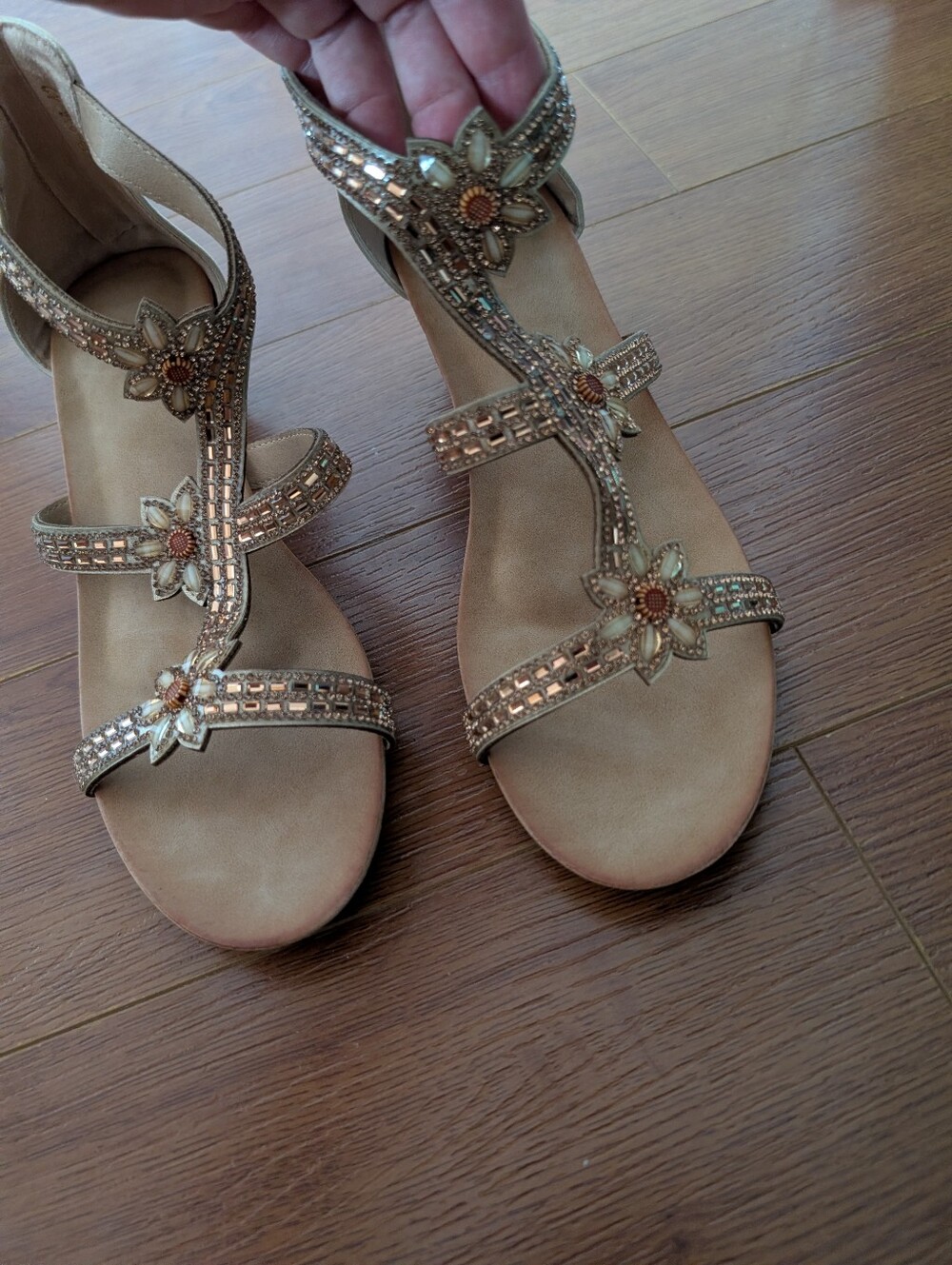 Women's Slide Wedge Sandal Open Toe Heel Zipper Back Platform